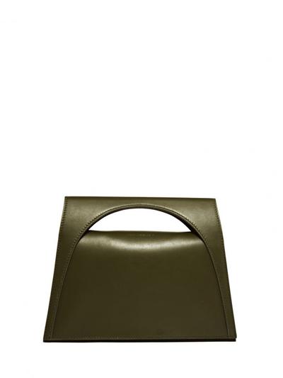 J.W. ANDERSON WOMENS SMALL CALF LEATHER MOON BAG