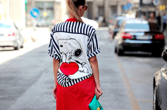 Blouse Snoopy Vintage Clara Racz Modepilot