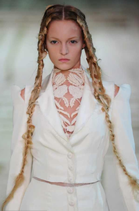 Weiß Transparenz Alexander McQueen Modepilot