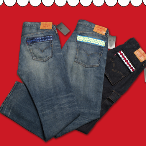 Jeans von Levi's und KAWS
