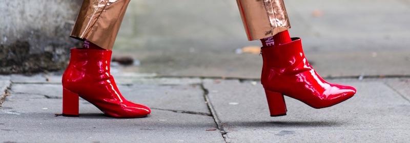 Rote Lackschuhe Street Style Modepilot