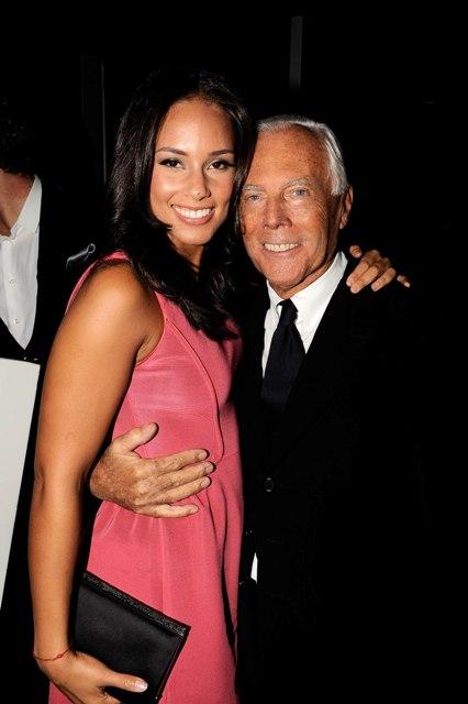 Alicia Keys und Giorgio Armani