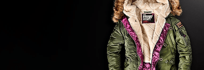 Superdry jacket fur green Modepilot
